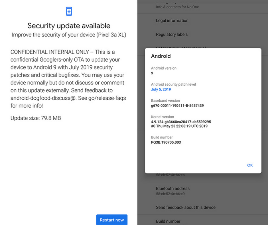 Google Pixel 3A Software