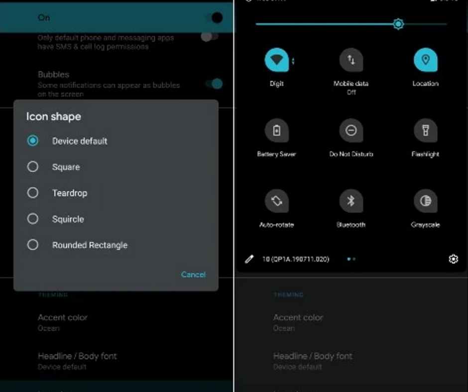 Steps to change icon shape