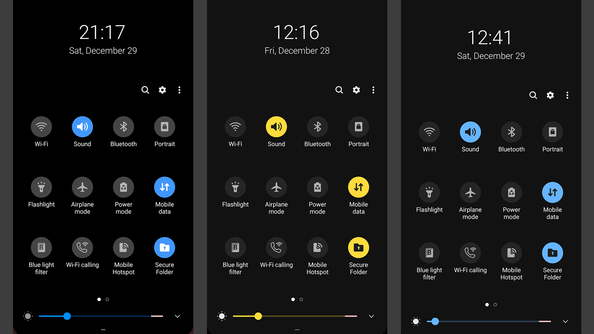 Samsung One UI Dark Mode