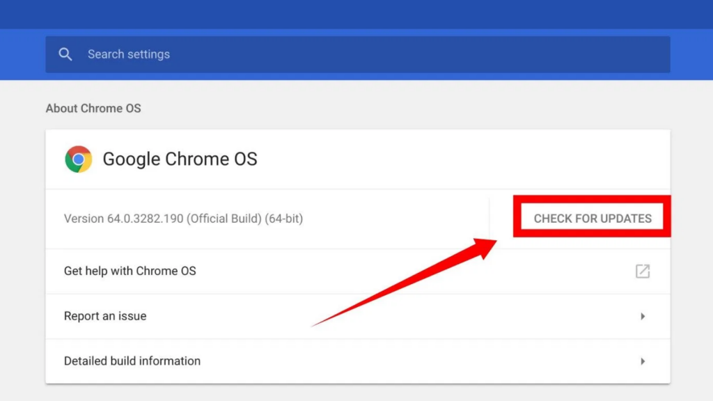Check Chrome Version and Update 