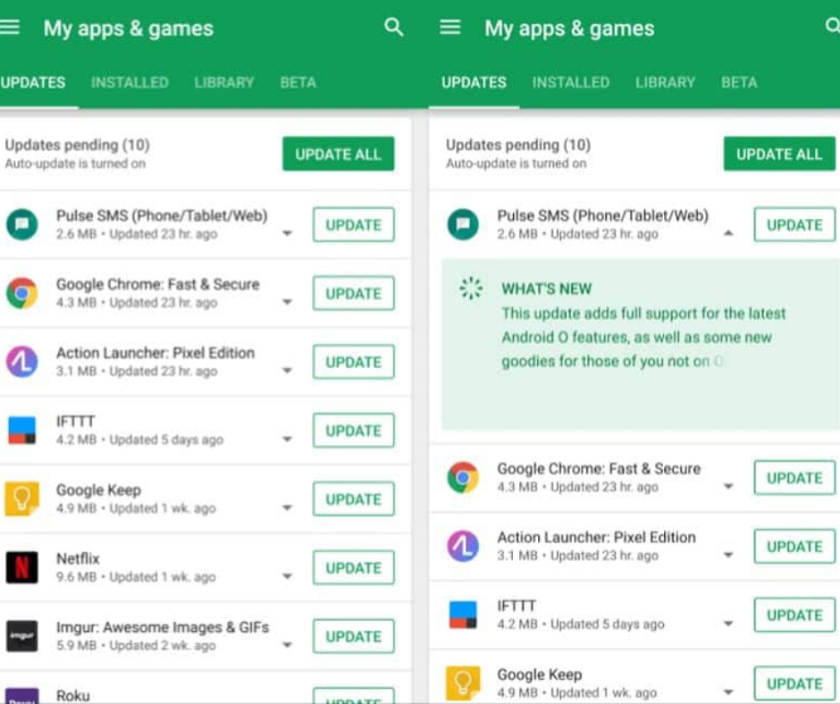 Update Google Chrome manually on Android