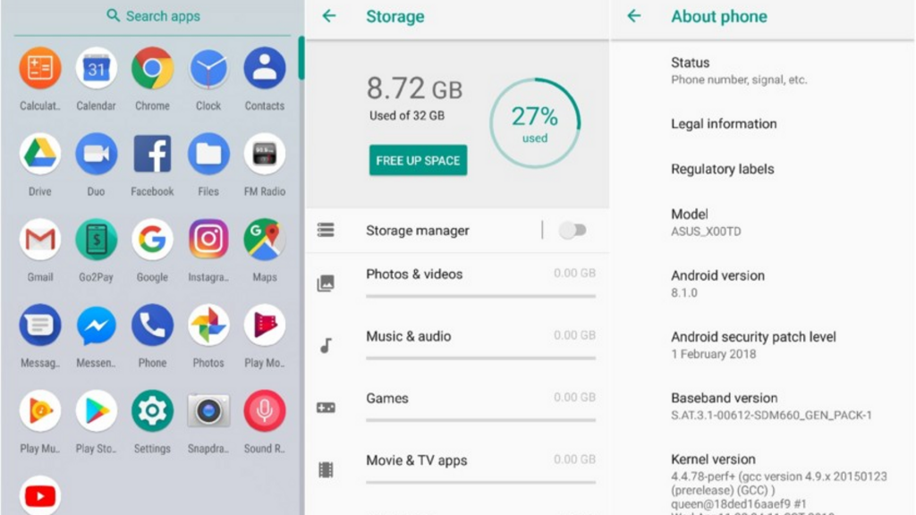 Asus Zenfone Max Pro Software