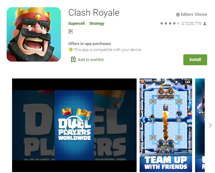 Best Adventure Games For Android - Clash Royale