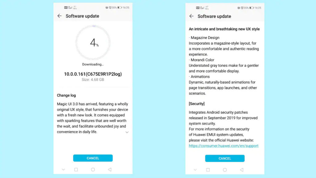 EMUI 10 Software Update