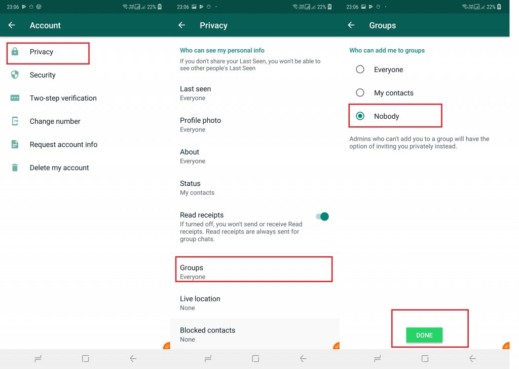 Stop Someone From Adding You to WhatsApp Groups