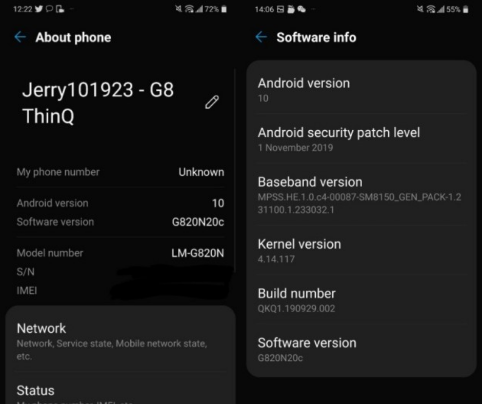 LG G8 ThinQ