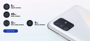 Samsung Galaxy A71 Camera