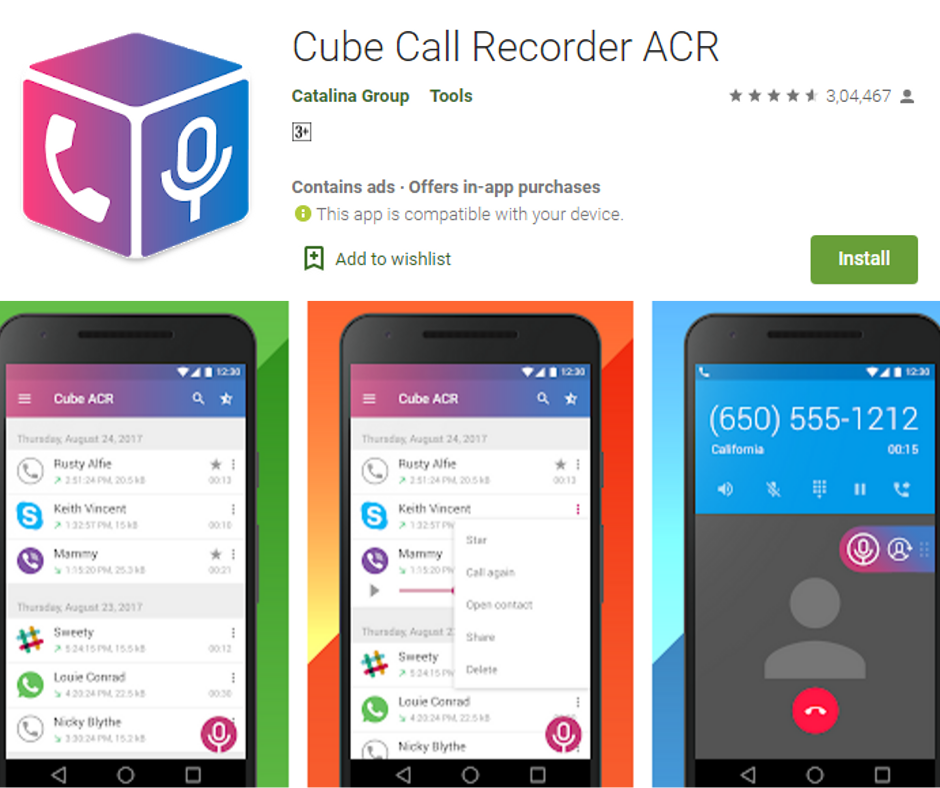 cube call recorder