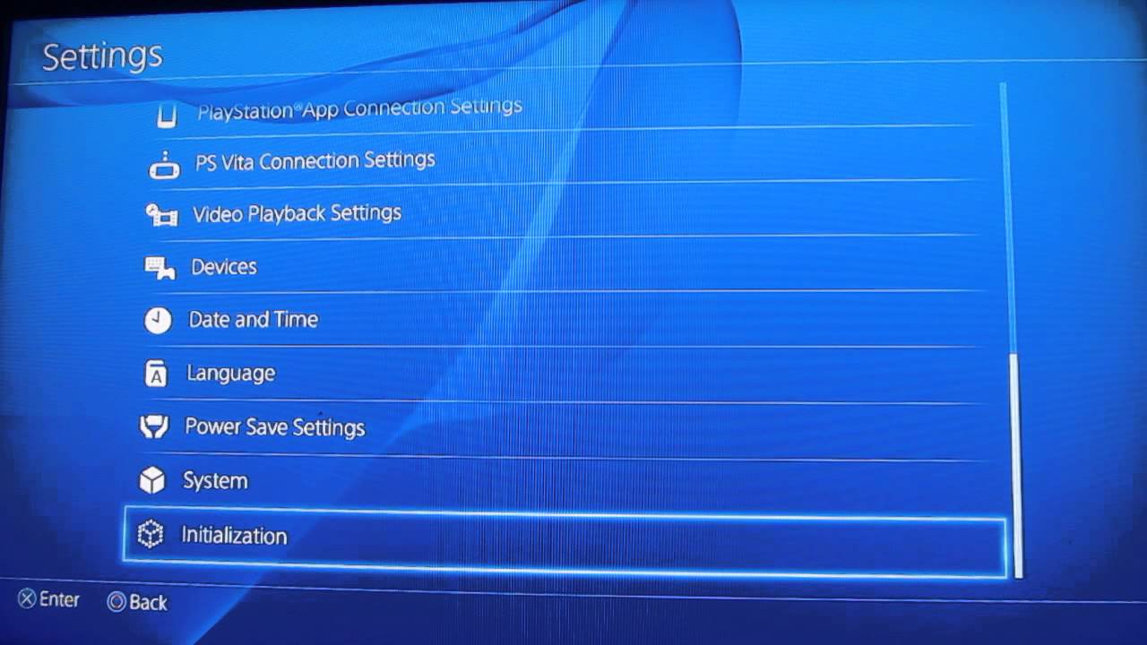 How to factory reset your PS4