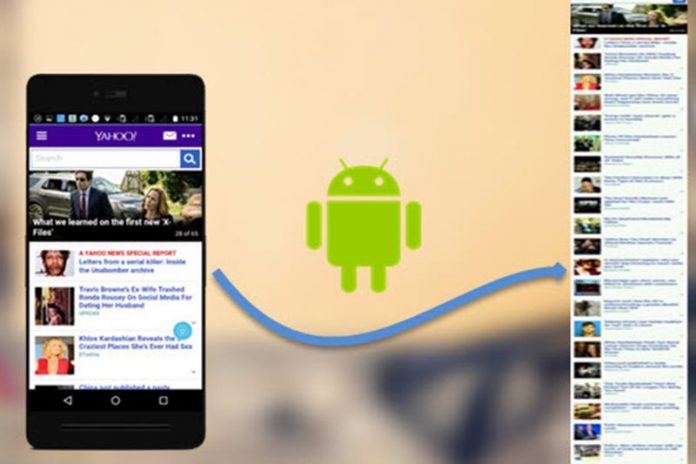 How to capture scrolling screenshots on Android